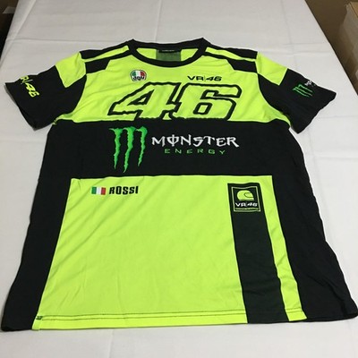 Valentino Rossi VR46 Monster Energy Racing T-Shirt Men Size XL Fit (Tag 2XL)