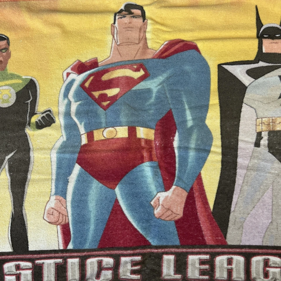 Лига справедливости марсианский человек Супермен зеленый фонарь, вспышка Бэтмен пляж полотенце - Изображение 3 из 4