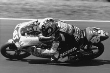 Aprilia 125cc Valentino Rossi Moto GP 1997 World Champion press photo racing