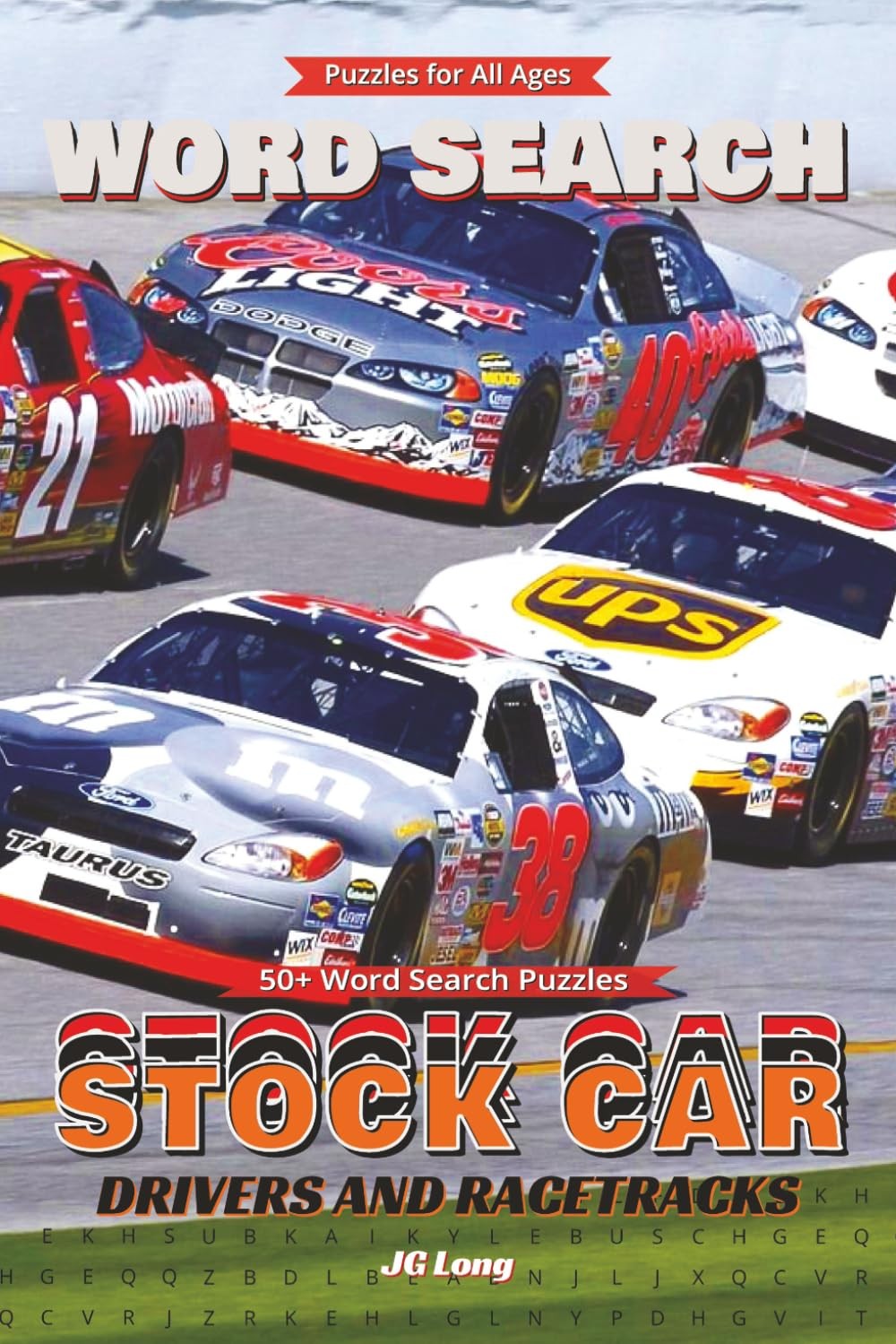 Stock Car Drivers and Racetracks Word Search Book: Race Through with Easy to Rea