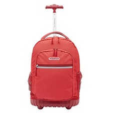 18" Rolling Backpack with Shoulder Straps, Red