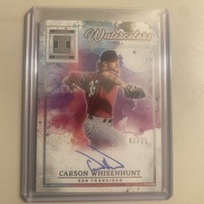 2025 Panini Impeccable-Watercolor Signatures Carson Whisenhunt#WCS-SW /35(AU,RC)