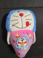 Doraemon Cat Plush Suction Cup Hanger Ice Cream Cone 8" Stuffed Toy 