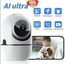 5G WiFi Security Camera 2K FHD, Two-Way Audio, Motion Detection