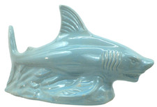 Great White Shark Figurine Ceramic Sea Life Ocean Creature Brazil Handcrafted 