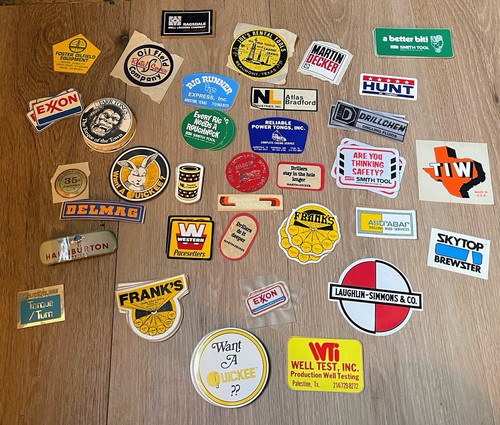 Lot Of 103 Vintage Oil & Gas Stickers