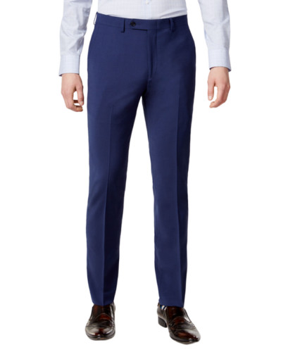 мужские облегающие брюки bar III из эластичной шерсти устойчивой к образованию морщин синего цвета-38x34 10290₽