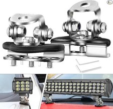 LED Light Bar Mounting Brackets 2PCS Universal Hoo Size: For M10 Screws Lights
