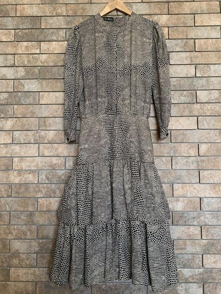 Women Escada by Margaretha Ley Dress Beige Silk 36