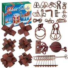 Advent Calendar 2025, Christmas Countdown Gift Box with 24 brown 2