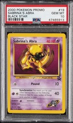 Sabrina's Abra 19/53 Black Star Promo