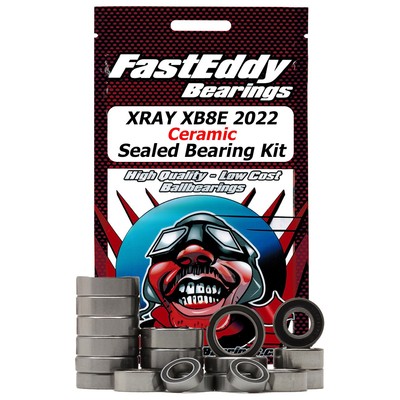 Kit De Roulements Scellés Pour XRAY XB8E 2022 - Marque FastEddy Bearings, Réf. TFE7739 (neuf)