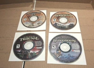 Elder Scrolls III: Morrowind (PC, 2003) Bloodmoon Tribunal Construction Lot Of 4