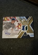 2009 SPx - Game Jersey Autographs Scott Kazmir #GJA-SK Patch /23 (AU, MEM)
