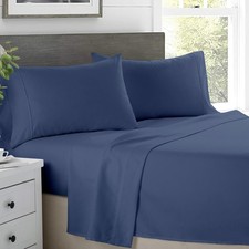 Luxury Full Sheets Set - 100 Cotton Sheets for Full Size Bed - 600 Thread Co...