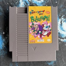 The Ren and Stimpy Show Buckeroos Nintendo NES game Authentic Tested NICKELODEN