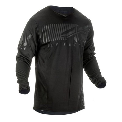 FLY RACING Cross Jersey Kinetic Shield Black Tg.Xl - 372-420X