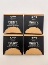 4x NYX STAY MATTE BUT NOT FLAT POWDER FOUNDATION SMP03 NATURAL SEALED MR 771
