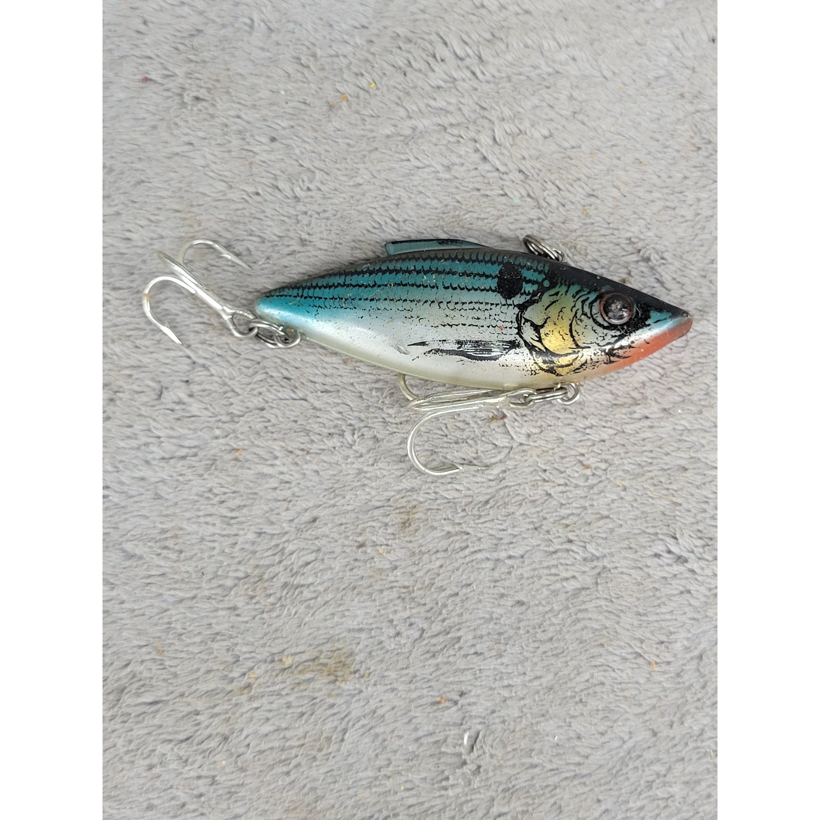 Lipless Crankbait Fishing Lure Blue Silver Striped Baitfish Pattern 2.75 Inch - Image 2