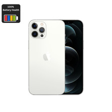 Apple iPhone 12 Pro Max 256GB Silver - Unlocked - 100% Battery Health - Good,