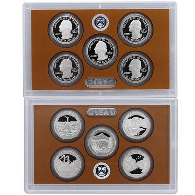 2011 S Proof Parks Quarter Set ATB Gem DCam No Box or COA 5 Coin CN-Clad US Mint