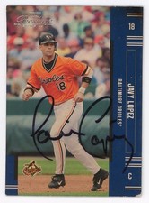 Javy López-Signed 2004 Donruss Prestige #18 Trading Card (Orioles)