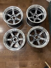 New 16 Rays Volk Racing Te37v Gunmetal Wheels 4x114.3 16x9 16x10