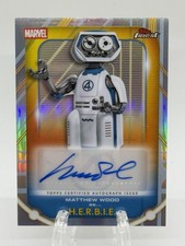 2026 Topps Finest Fantastic Four Matthew Wood H.E.R.B.I.E. Auto #FA-MW Marvel