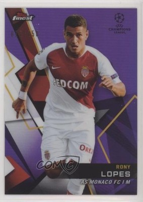 2018 Finest UEFA Champions League Purple Refractor /250 Rony Lopes Rookie RC 5jq