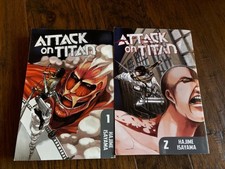 Attack on Titan Paperback Books 1 & 2 Hajime Isayama Anime