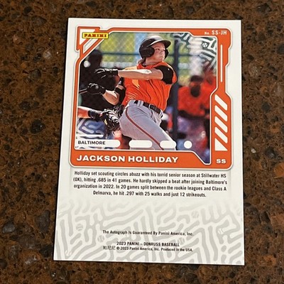2023 Panini Donruss - Signature Series Jackson Holliday #SS-34
