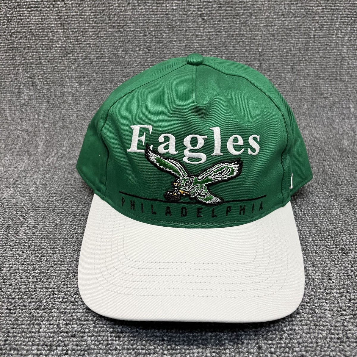 '47 Brand Philadelphia Eagles Retro Flying Eagle Snapback Hat Green White OSFA