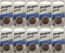 10 Pcs Energizer CR2450 ECR2450 CR 2450 3V Li...