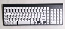 Mini Wireless Keyboard, Black Plastic, English QWERTY w/ Numeric Keypad