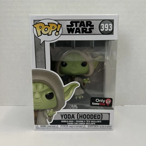 Funko Pop! Vinyl: Star Wars - Yoda (Hooded) - GameStop Ex. #393 Mint w/Protector