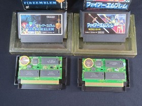 Fire emblem Famicom Nintendo Japan FC game tested authentic cartridge 2 games JP