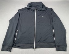 Nike Sphere Men's Hoodie Sweatshirt Full Zip Black and White Size XL Running