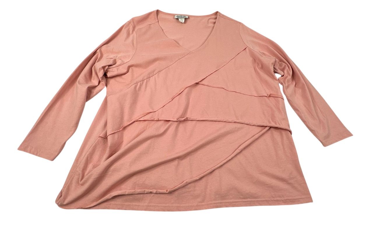 Vintage Anthony Richards Pink Boho Chic layered Tunic Top. Women's - Size 3XL