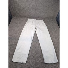 AYR The Recess Cream Wide Leg Pleated Cropped Pants Womens Size 29