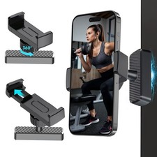 Magnetic Phone Holder for Gym - 360  Adjustable Rotatable Phone Holder