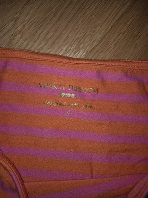 Munich Freedom Shirt Gr.s Orange Pink Gestreift Top Zustand
