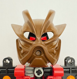 Lego Bionicle Kanohi Mask Kakama - Pohatu Nuva 8568 Exclusive Retired Brown