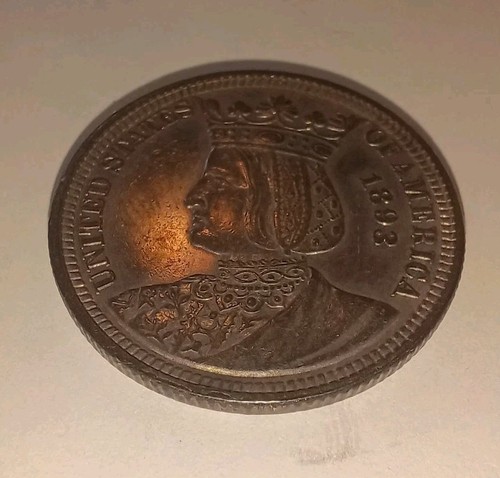 1893 Isabella Commem. Quarter  Strong Strike Which Has A Beautiful Evenly Toned  - Picture 8 of 16