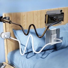 360  Lazy Bed Gooseneck Desk Mount Stand Holder For iPhone Samsung iPad Tablet