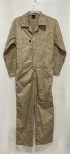 Kolossus Men's Long Sleeve Coverall Mechanic Jumpsuit - Khaki Size Small Reg