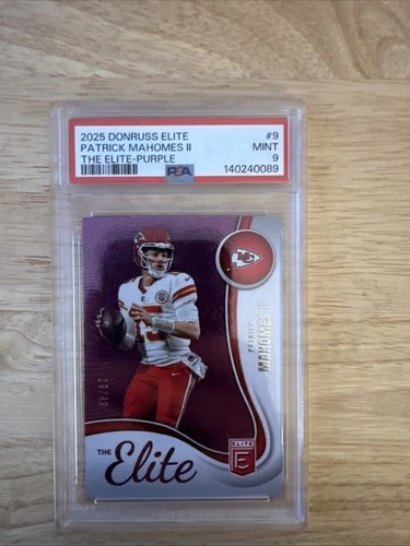 2025 Panini Donruss Elite - The Elite Patrick Mahomes II #9 Purple /49