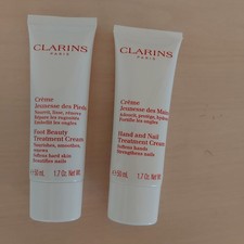 Image of Clarins Hand & Nail Treatment 50ml & Foot Beauty Treatment Cream 50ml