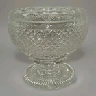 VTG Waterford Crystal Bowl Master Cutter Footed Fruit Flowers