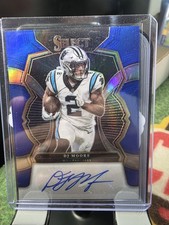 2022 Panini Select Signatures D.J. Moore #SIP-DJ Blue Prizm /75 (AU)