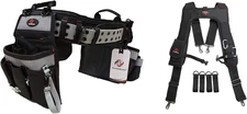 Electrician'S Belt & Bag Combo - Heavy Duty Electricians Tool Belt Designed for
